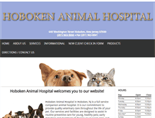 Tablet Screenshot of hobokenvet.com